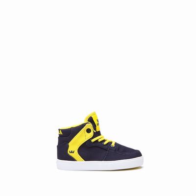 Gyerek Supra TODDLER VAIDER Magasszárú Cipő HU215698 Sötétkék/Sárga